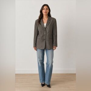 Pronto Uomo Blue Grey Taupe Blazer Y2K